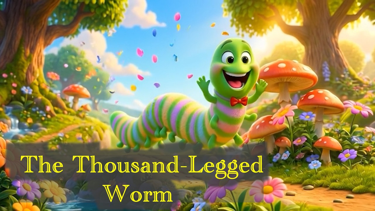 The Thousand-Legged Worm#cartoon #poem #masti #kid