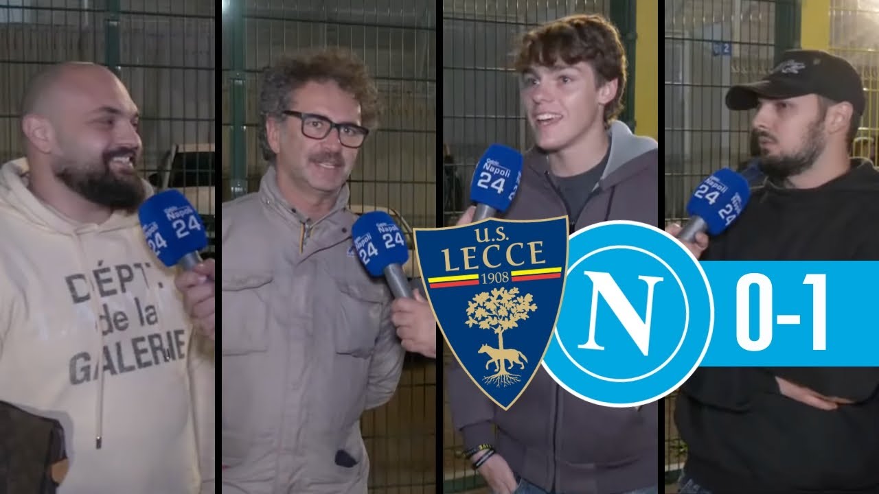 LECCE NAPOLI 0-1, azzurri primi! 💙 Guardate la reazione dei tifosi napoletani in Puglia! 🔥