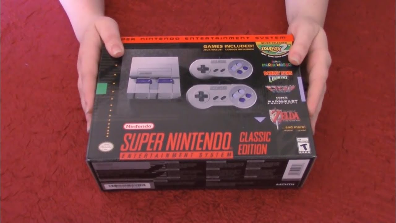 ASMR SNES Classic Edition Unboxing