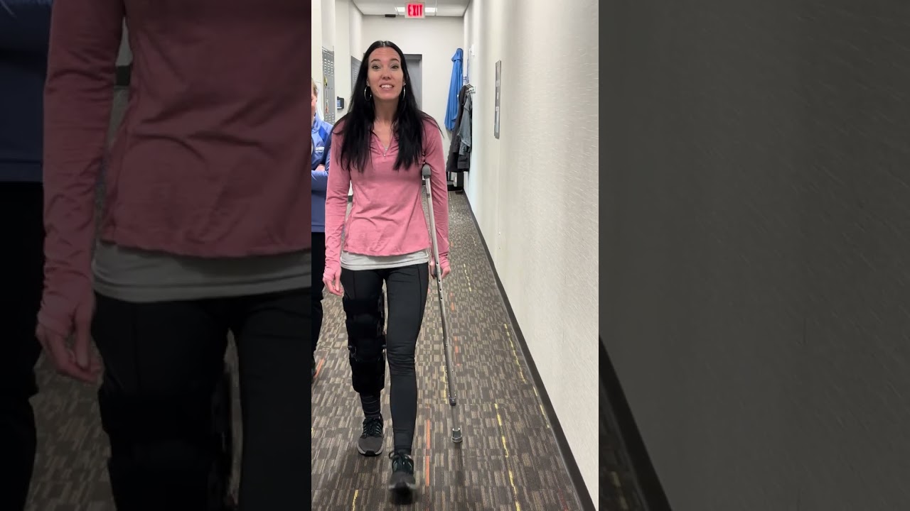 ACL Post Surgery - Week 4 - Walking with 1 Crutch