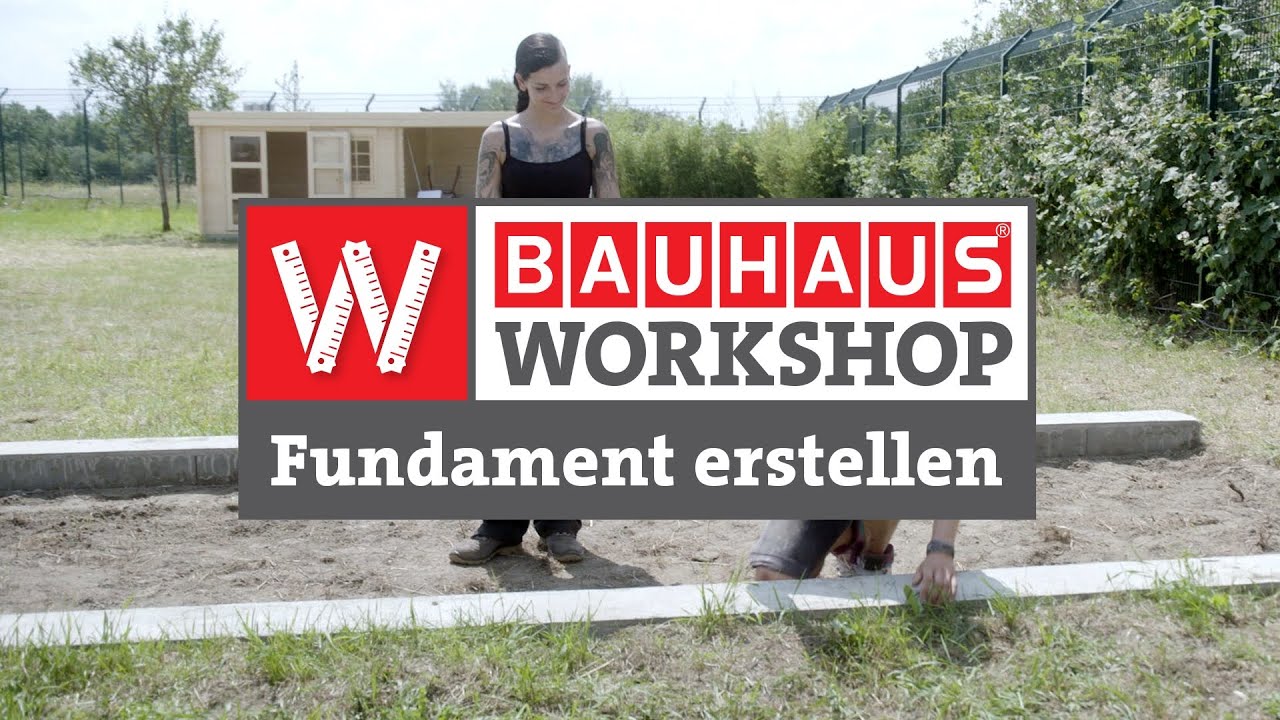 Streifenfundament erstellen [Anleitung] | BAUHAUS Workshop