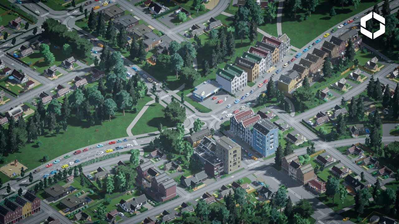 Expanding a Suburban Town with Walkable, Low‑Traffic Streets – Cities Skylines 2