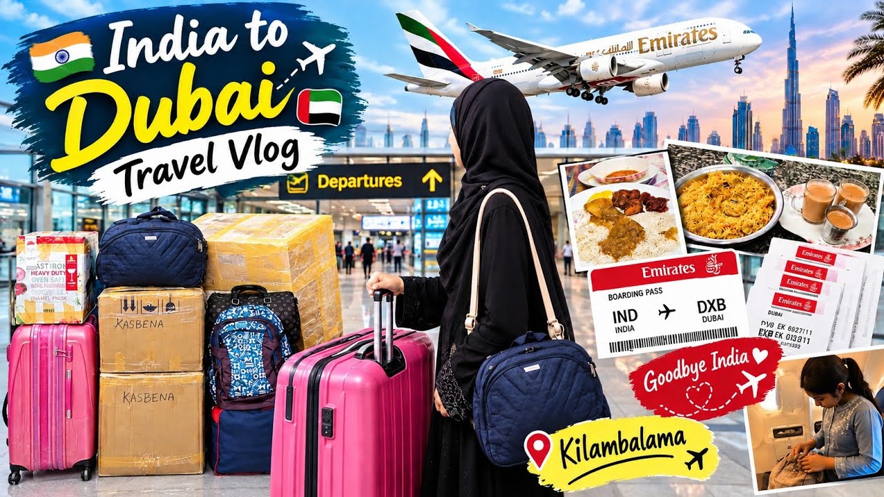 துபாய்க்கு கிளம்பலாமா / Travel Vlog / India to Dubai
