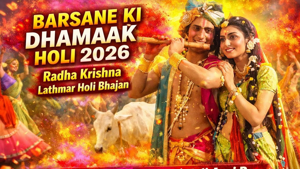 Barsane Ki Dhamaak Holi 2026 | Radha Krishna Lathmar Holi Bhajan | Braj Holi Dhamaal Song |Holi Aayi