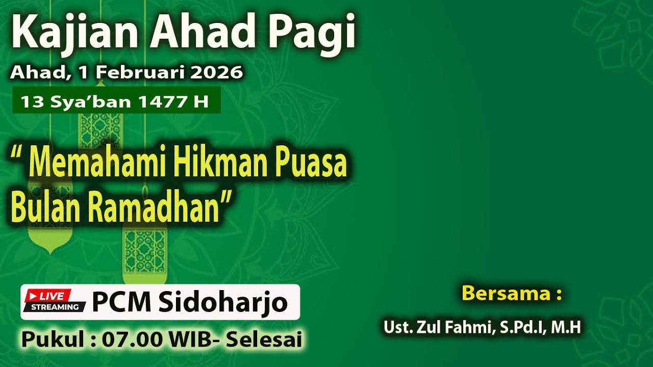 Memahami Hikmah Puasa Bulan Ramadhan