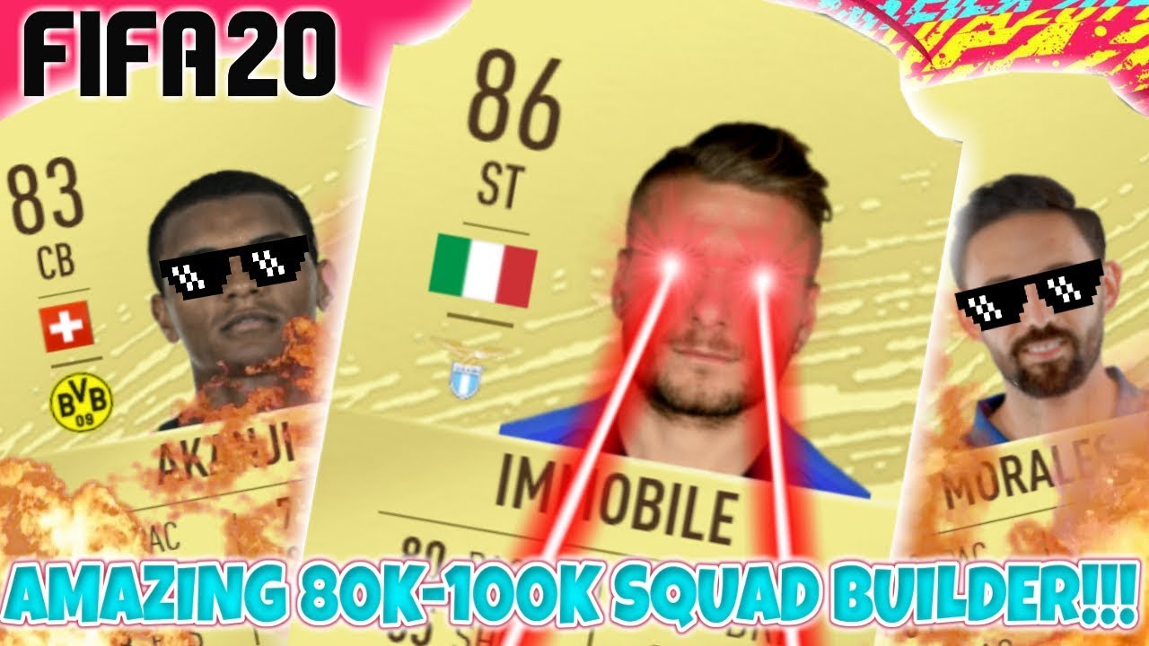 AMAZING 80K-100K HYBRID SQUAD BUILDER!!! | FIFA 20 SQUAD BUILDERS