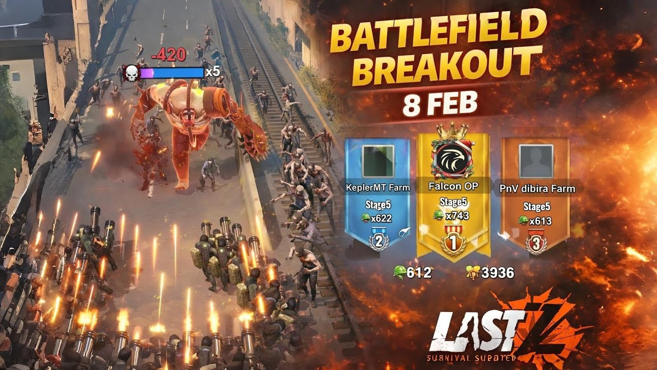 Battlefield Breakout 8 February | Last Z Survival Shooter 