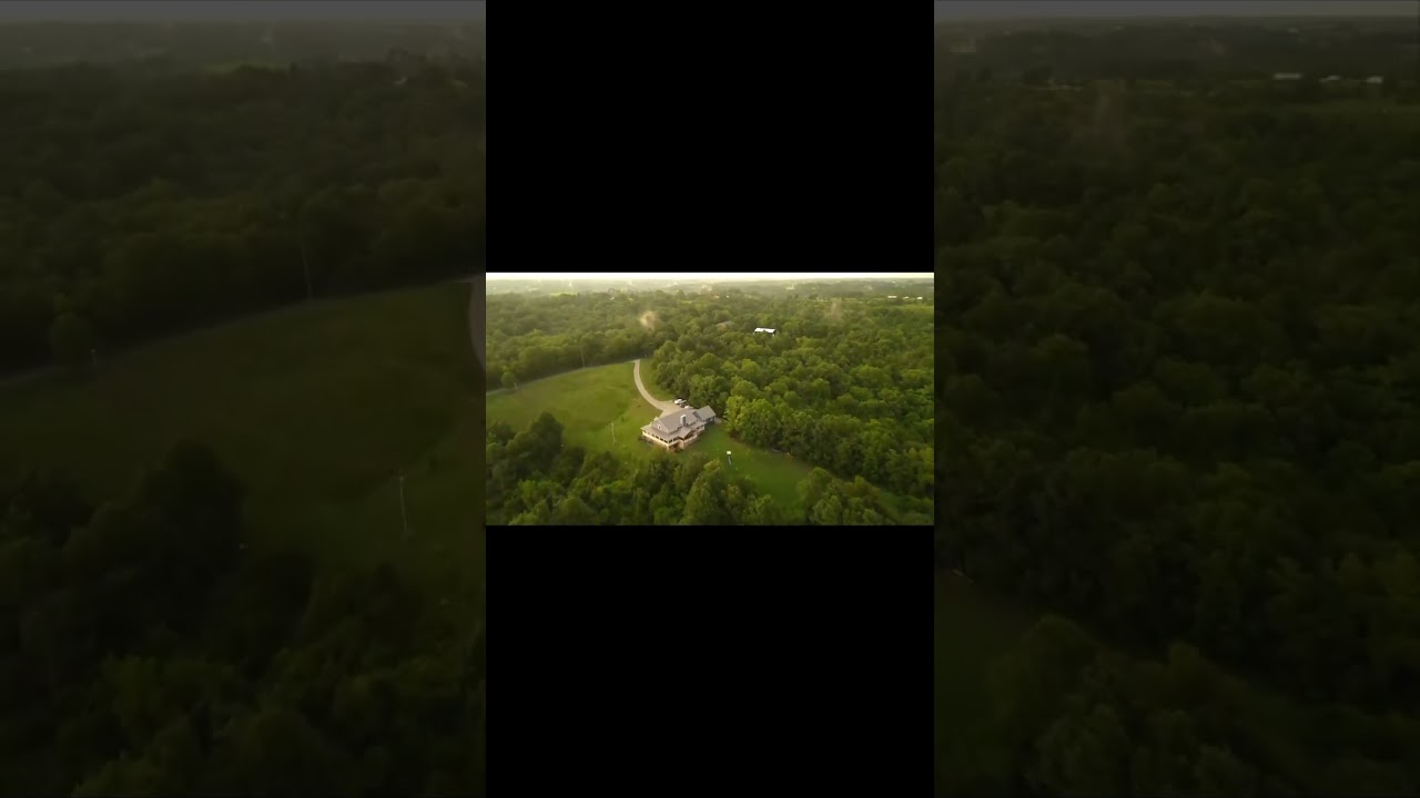 Drone footage of our property, farmhouse & pole barn!🤩    #homestead #country #beautiful #goals