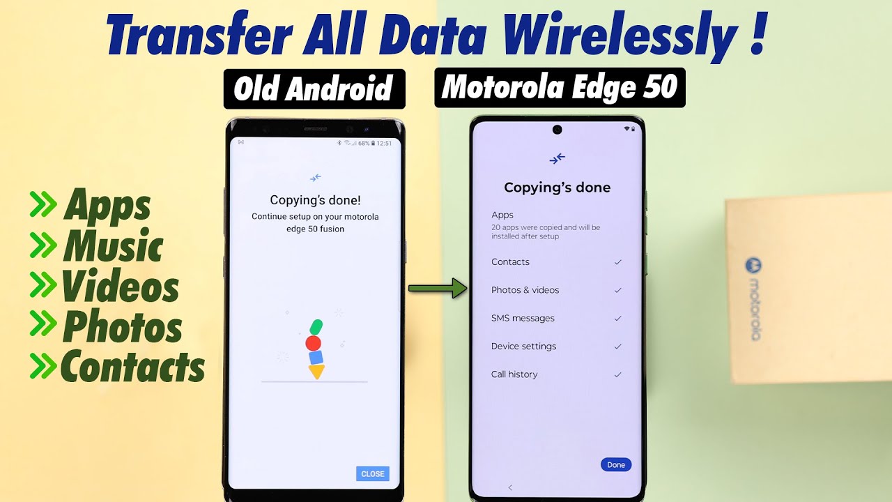 Как скопировать все данные со старого телефона Android на Motorola! [Перенос фотографий и видео]