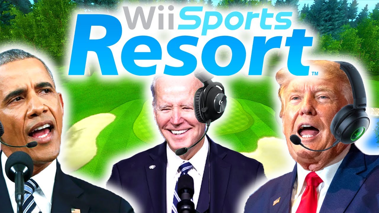 US Presidents Play Wii Sports Resort Golf 5 (BEST GAME YET)