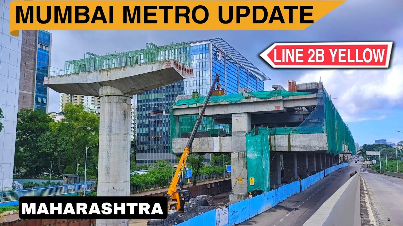 Mumbai Metro Yellow Line 2B Update | Bandra Mumbai #4k