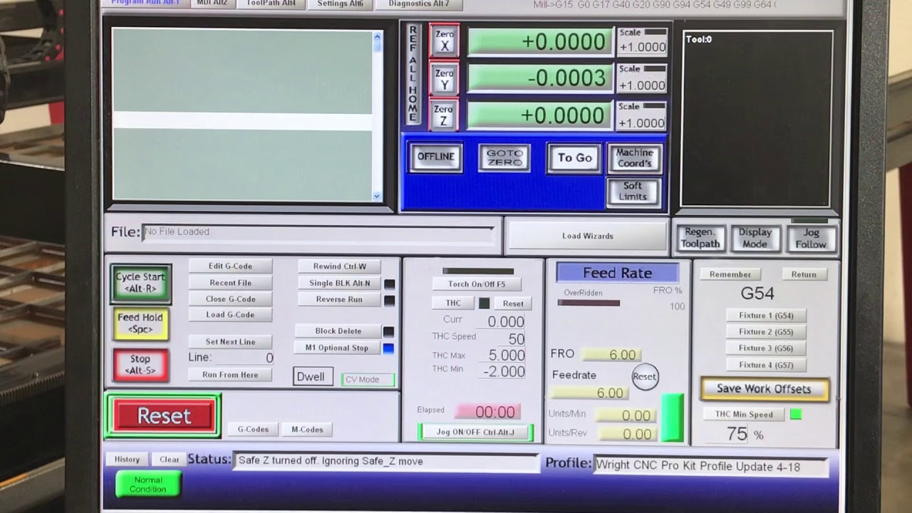 Test 15: Keyboard Test with Mach3