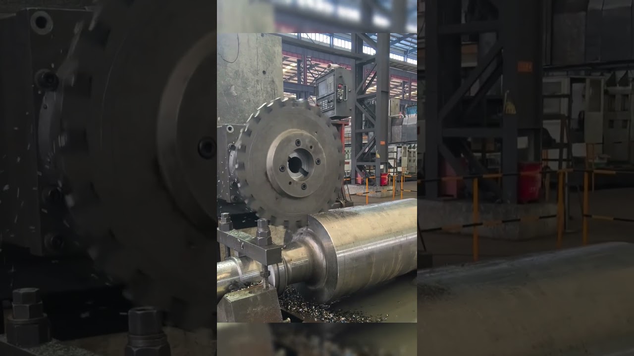 Heavy-Duty Industrial Roller Milling and Metal Cutting Process