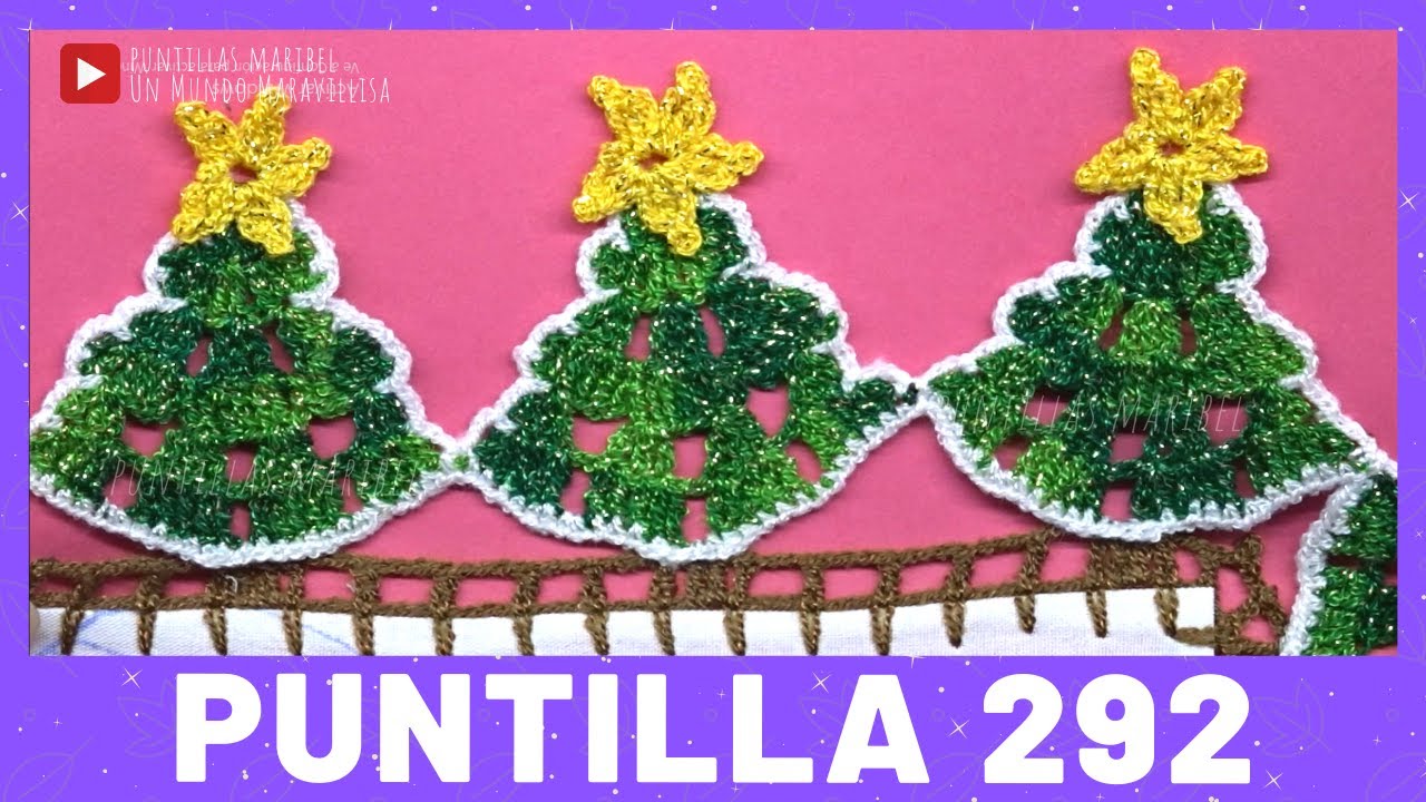Puntilla 292 | ARBOLITOS DE NAVIDAD | Puntillas Maribel