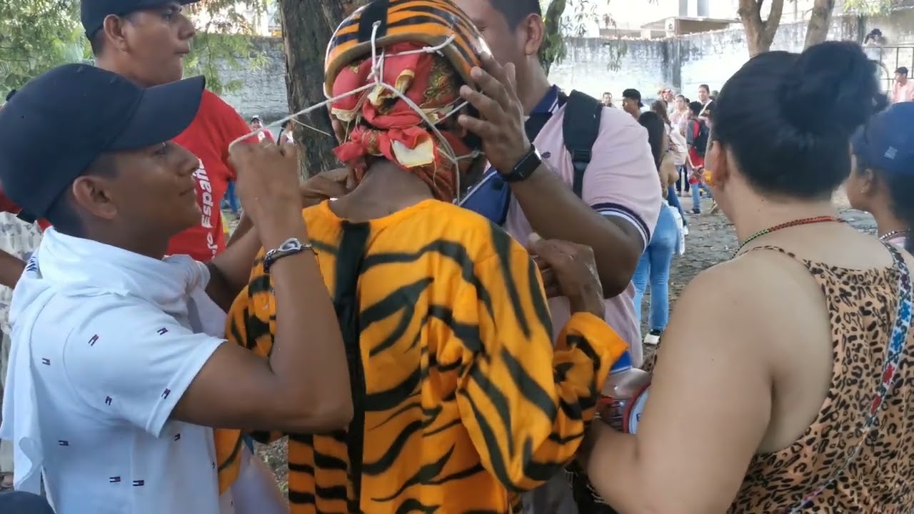 El Tigre Mareño interpretado por Don Espíritu en los Árboles de Tamarindo año 2022