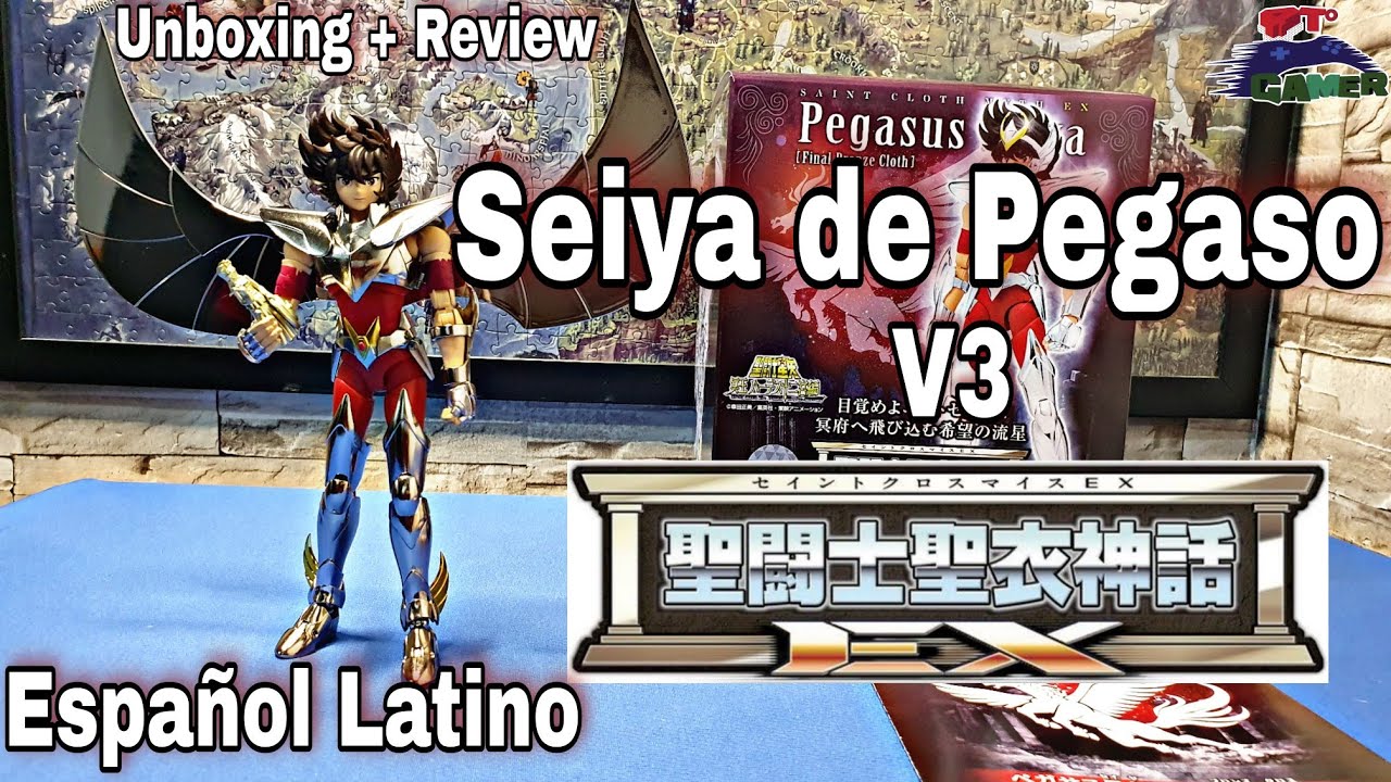 Saint Seiya | Seiya de Pegaso V3 Myth Cloth EX BANDAI | Unboxing + Review en Español Latino