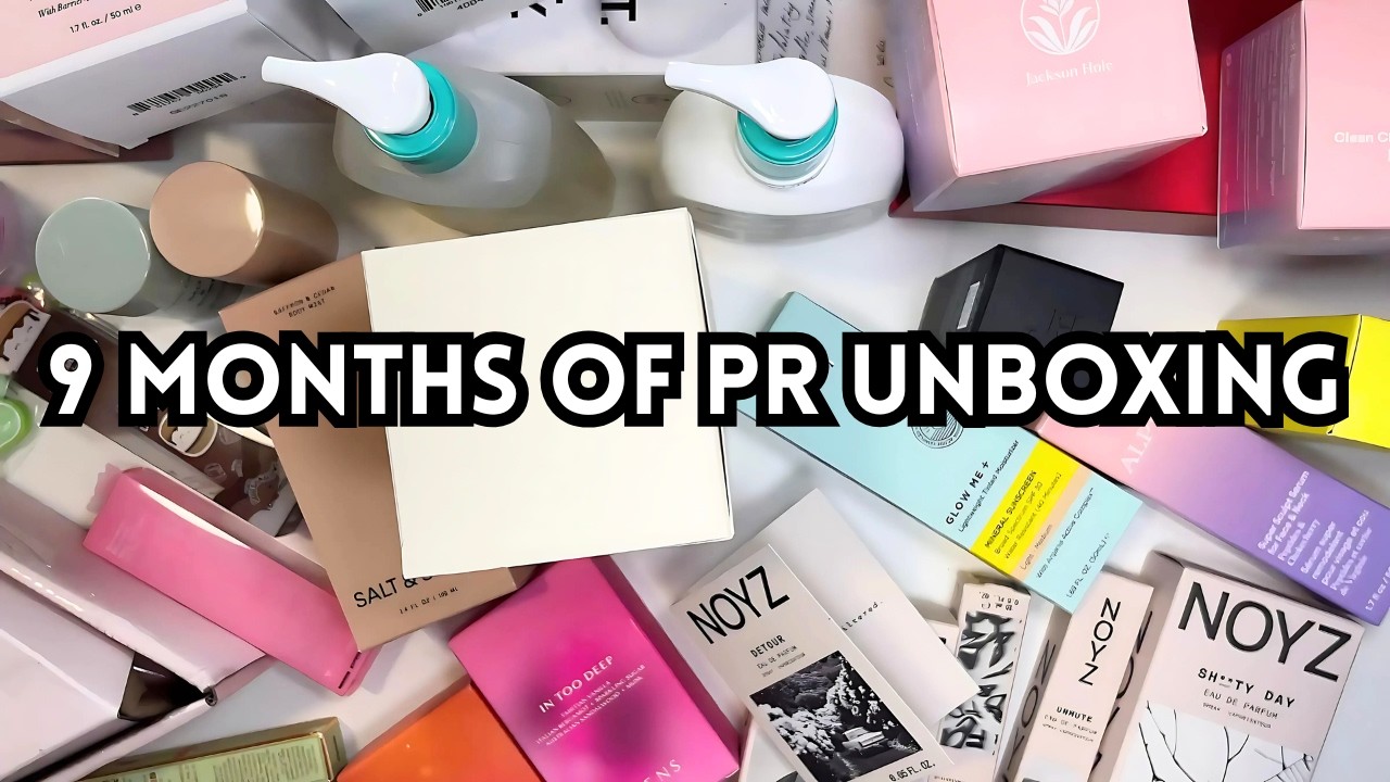 Unboxing 9 Months of PR | Beauty, Skincare & Random Surprises