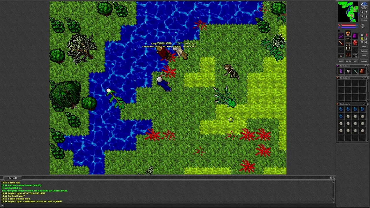 Tibia 7.4 (Low level PK Amazon Camp)