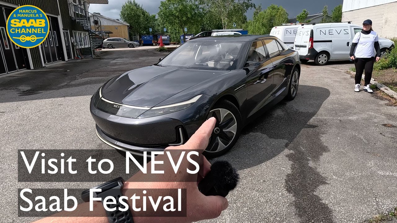 NEVS sale and open house during the Saab Festival (Friday). With Emily GT.