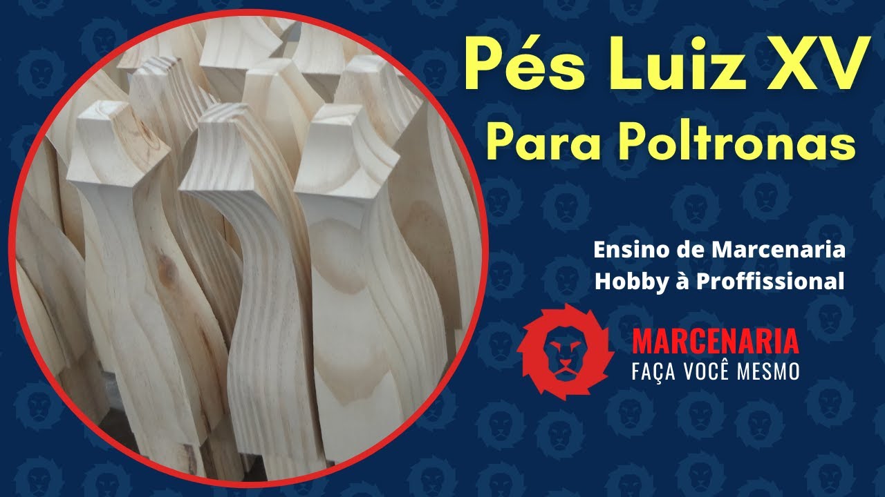 Pés Luiz XV para Poltronas
