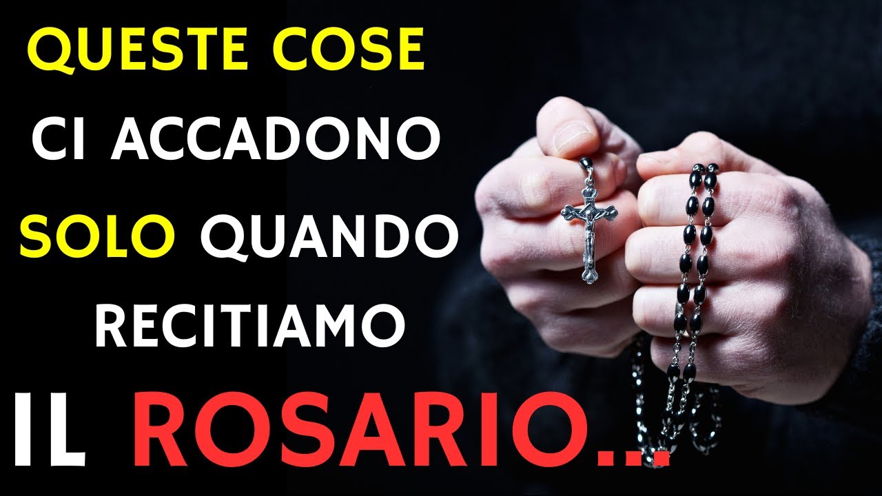 Ecco Cosa Accade Quando Recitiamo il Rosario #rosariomariano