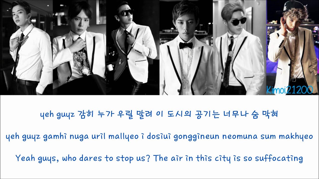 B.A.P - Badman [Hangul/Romanization/English] Color & Picture Coded HD