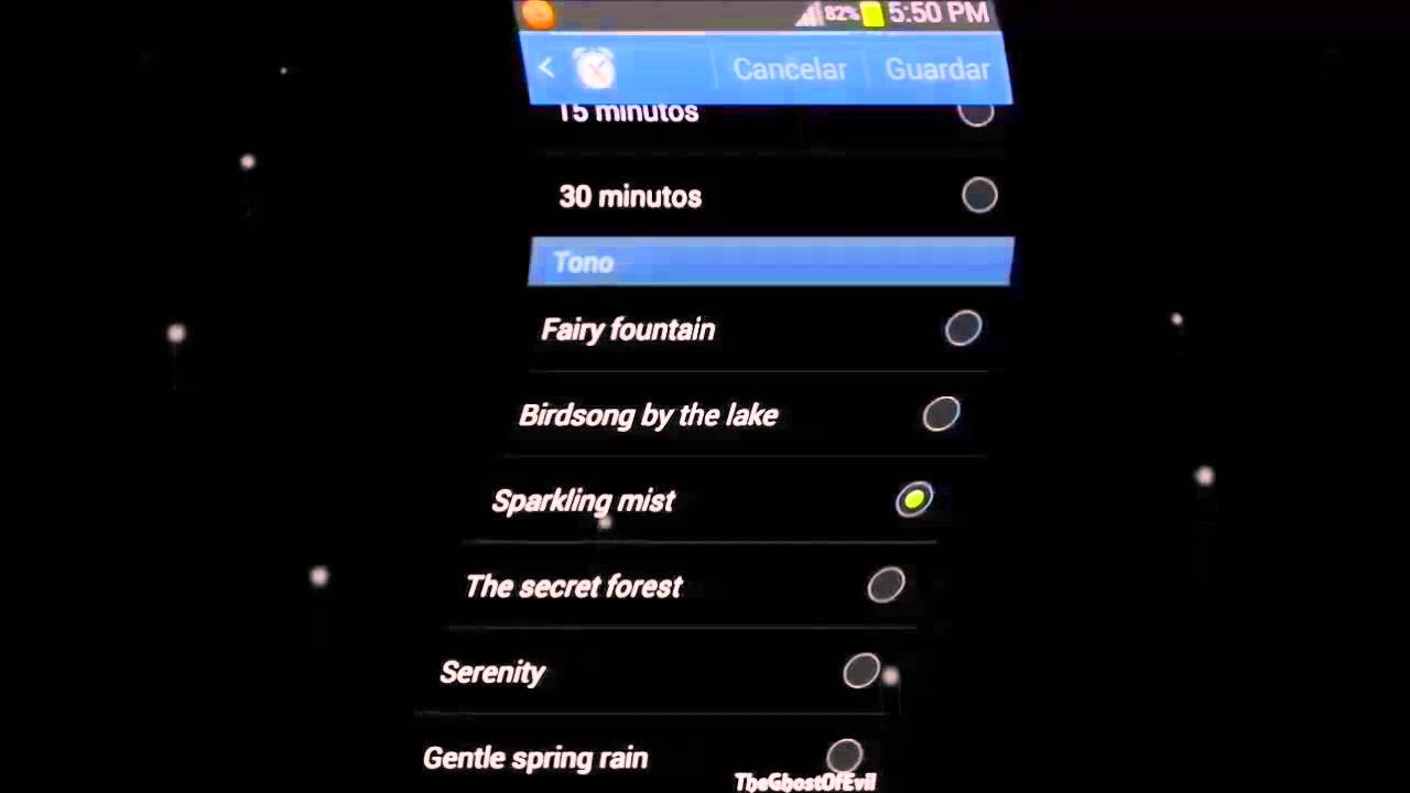Samsung Galaxy S2 Alarm Tones