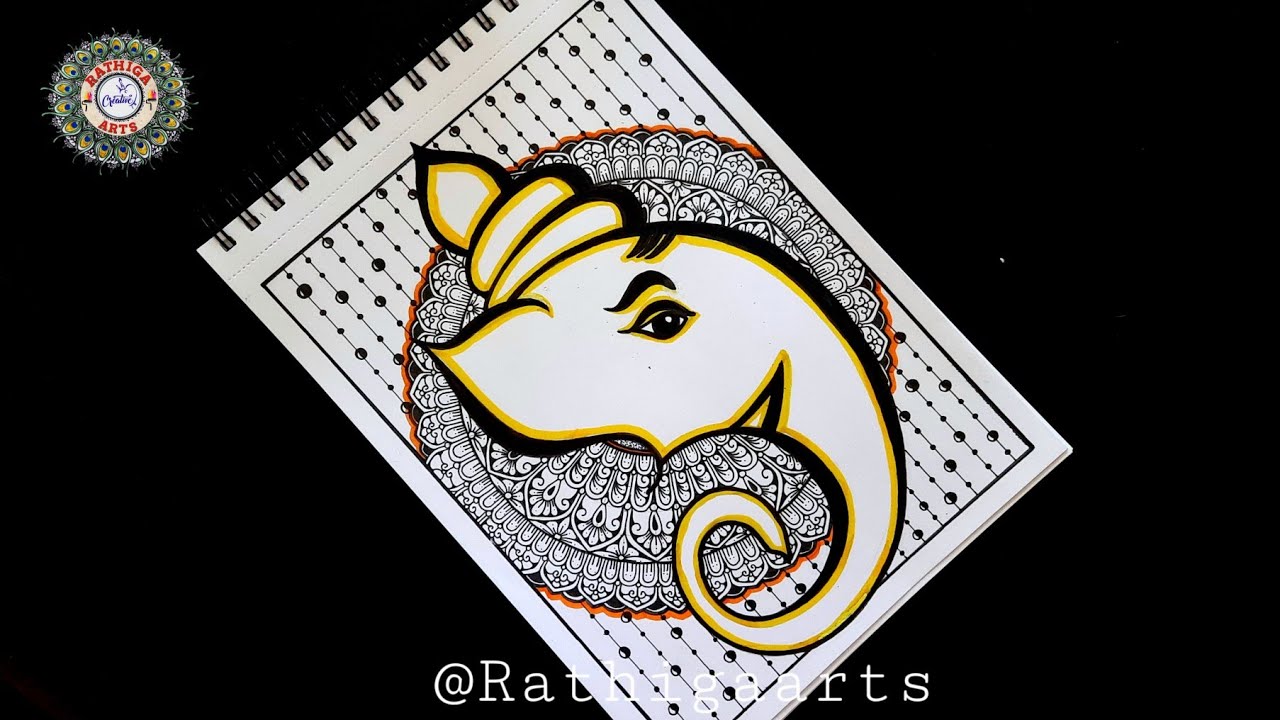 Ganesh Mandala / Mandala art step-by-step tutorial