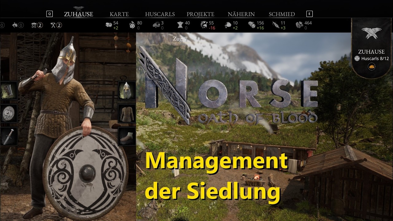Norse: Oath of Blood - Vorstellung: Siedlungsmanagement, Ressourcen, Bau, Handel [Deutsch]