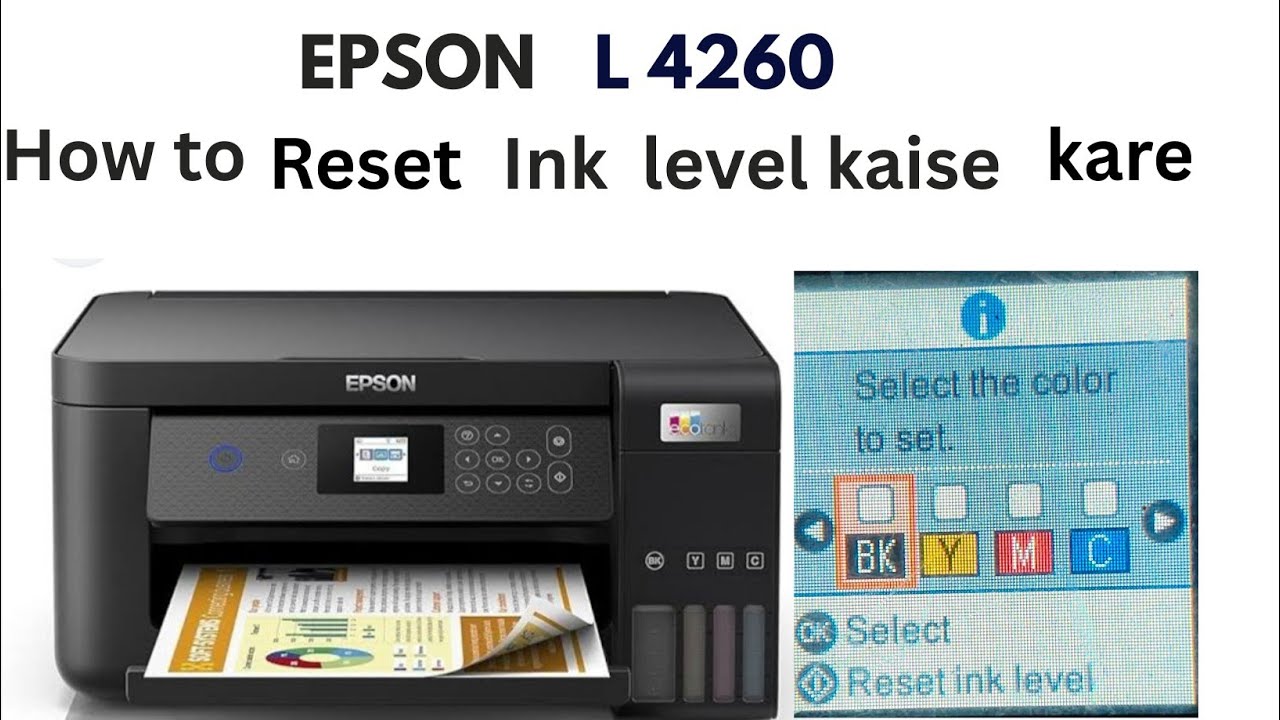 how to reset epson l4260 ink level reset kaise kare #reset #ink #level #epsonecotankprinter 