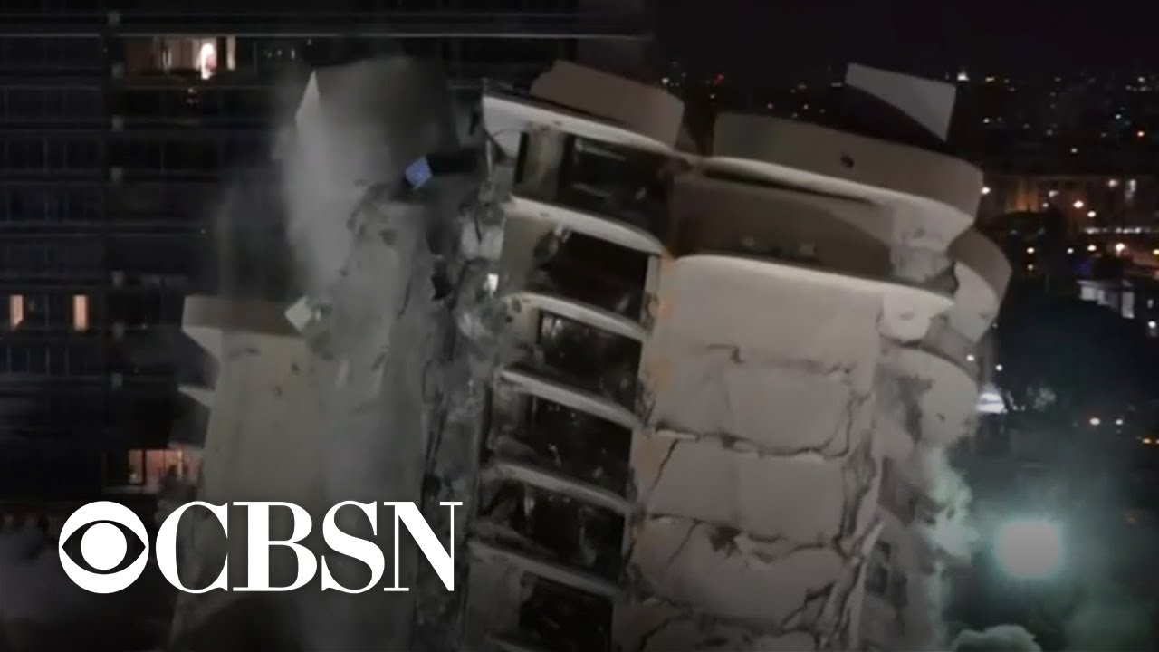 Remainder of Florida condo building demolished