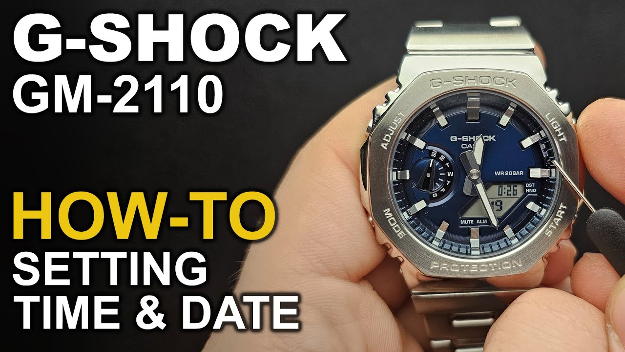 Gshock GM-2110 - Setting time and date - Module 5611