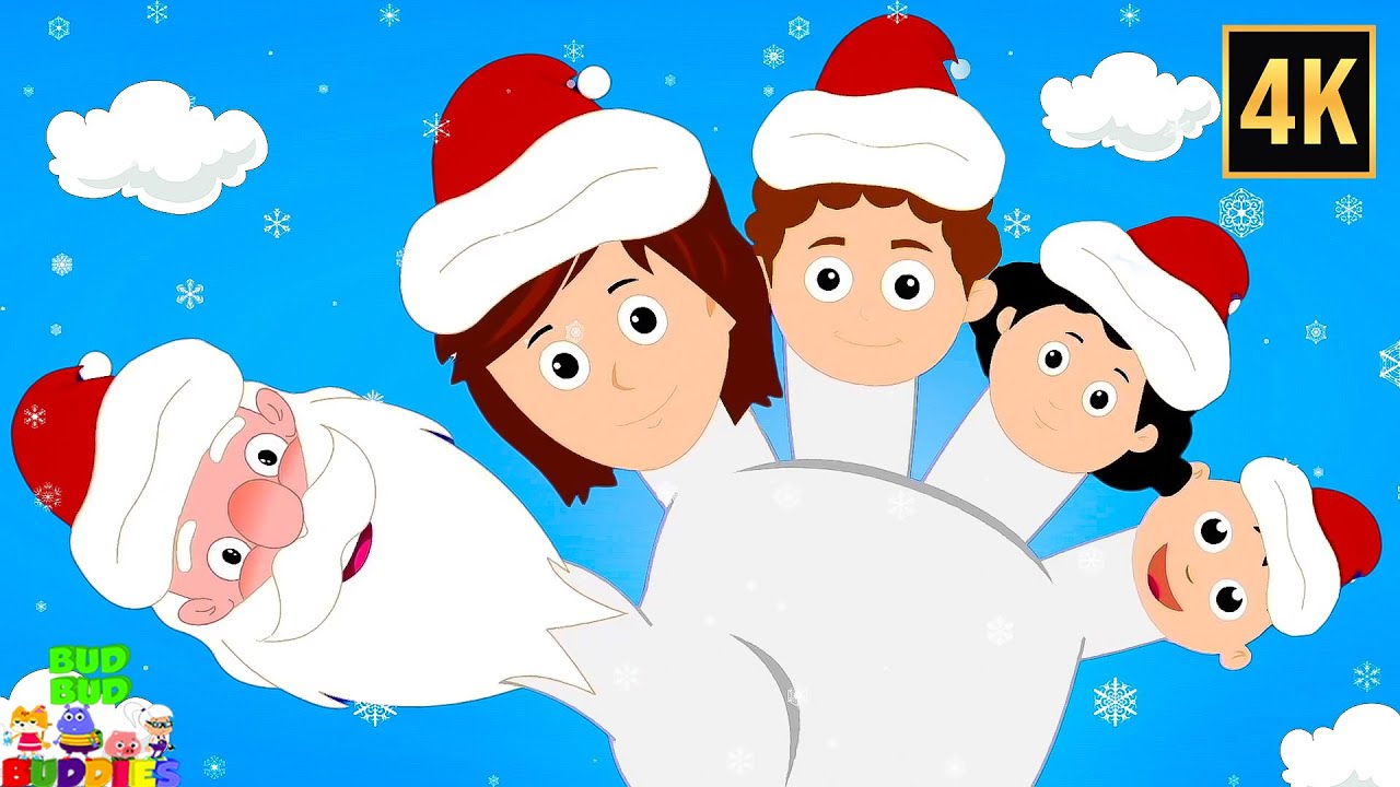 Santa Claus Finger Family Nursery Rhyme & More Christmas Cartoon for Kids by Bud Bud Buddies