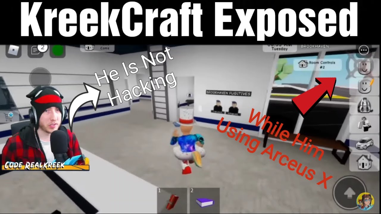 KreekCraft говорит, что этот парень не использует эксплойты Arceus X @KreekCraft