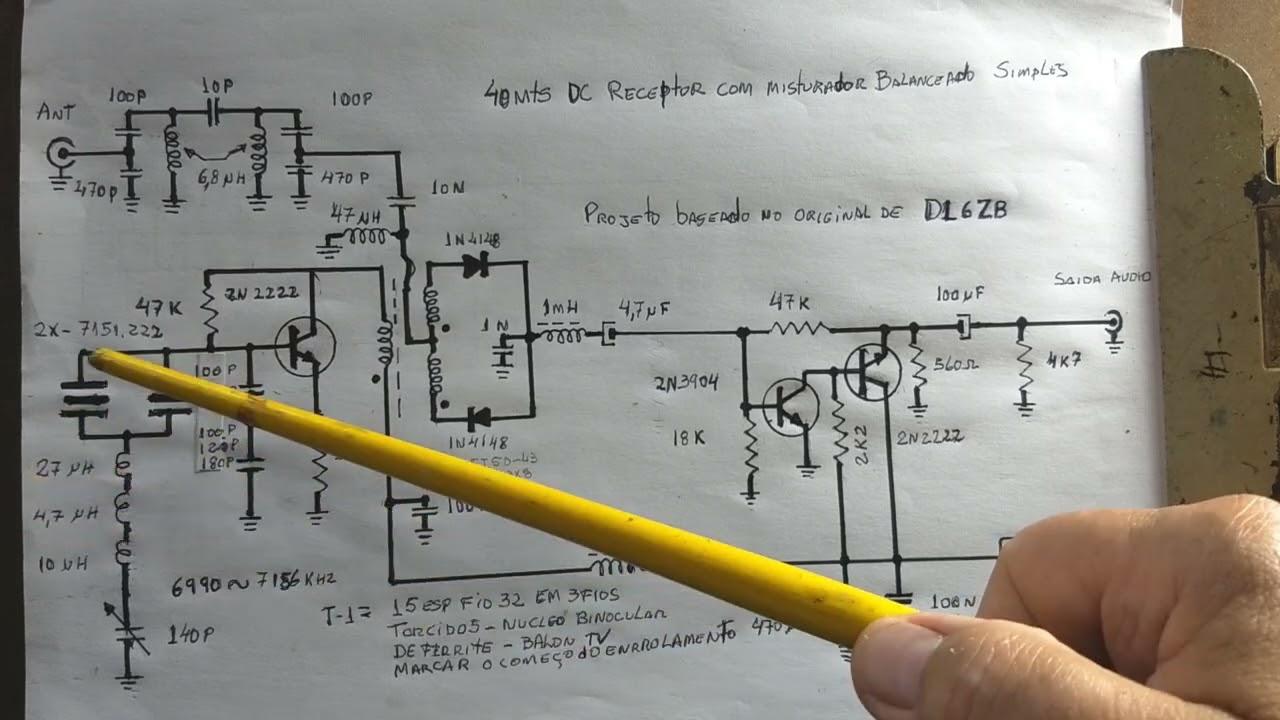 RECEPTOR DC 40MTS COM MISTURADOR BALANCEADO SIMPLES. ( Parte 4 )
