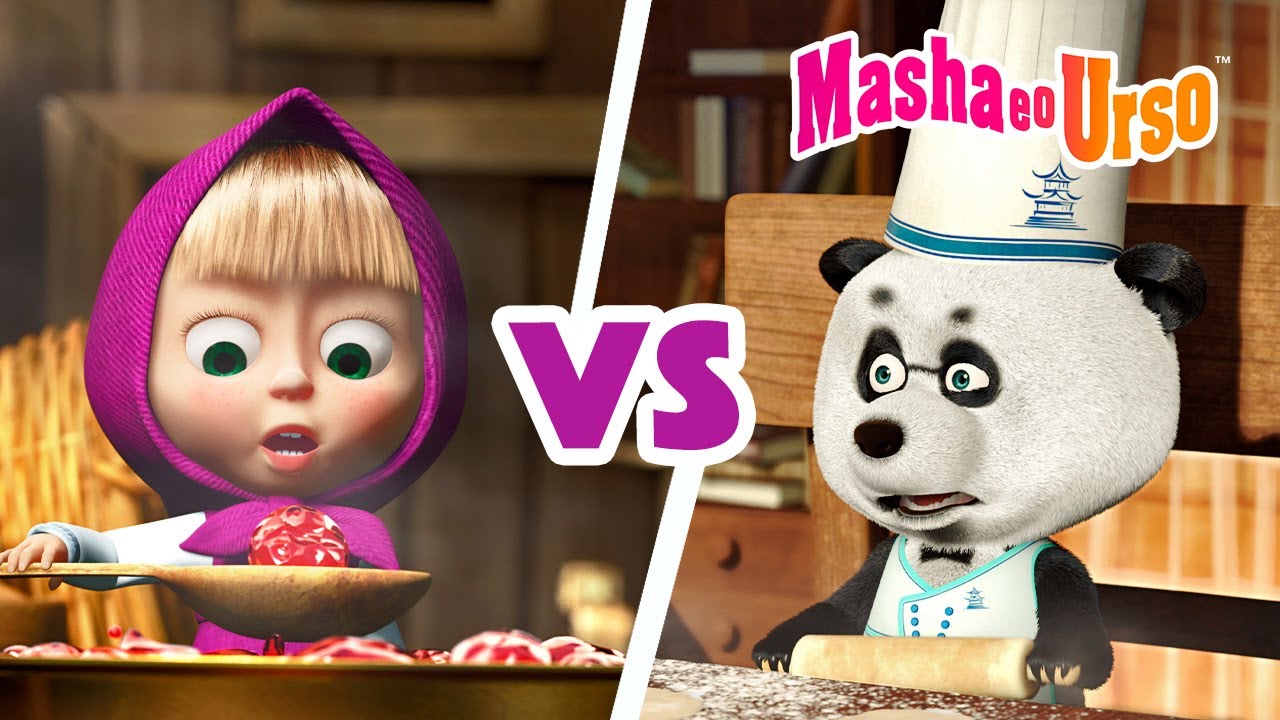 Masha e o Urso ✨ Mega batalha 👉 Episódio 24 🆚 Episódio 6 👈 Desenhos animados para crianças
