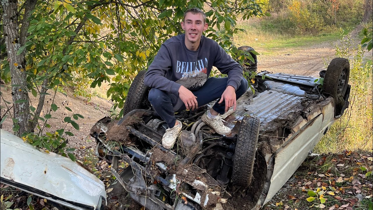 ЗАПУСТИЛИ ОКУ С ОБРЫВА. КРАШ ТЕСТ ВАЗ 1111 ОКА