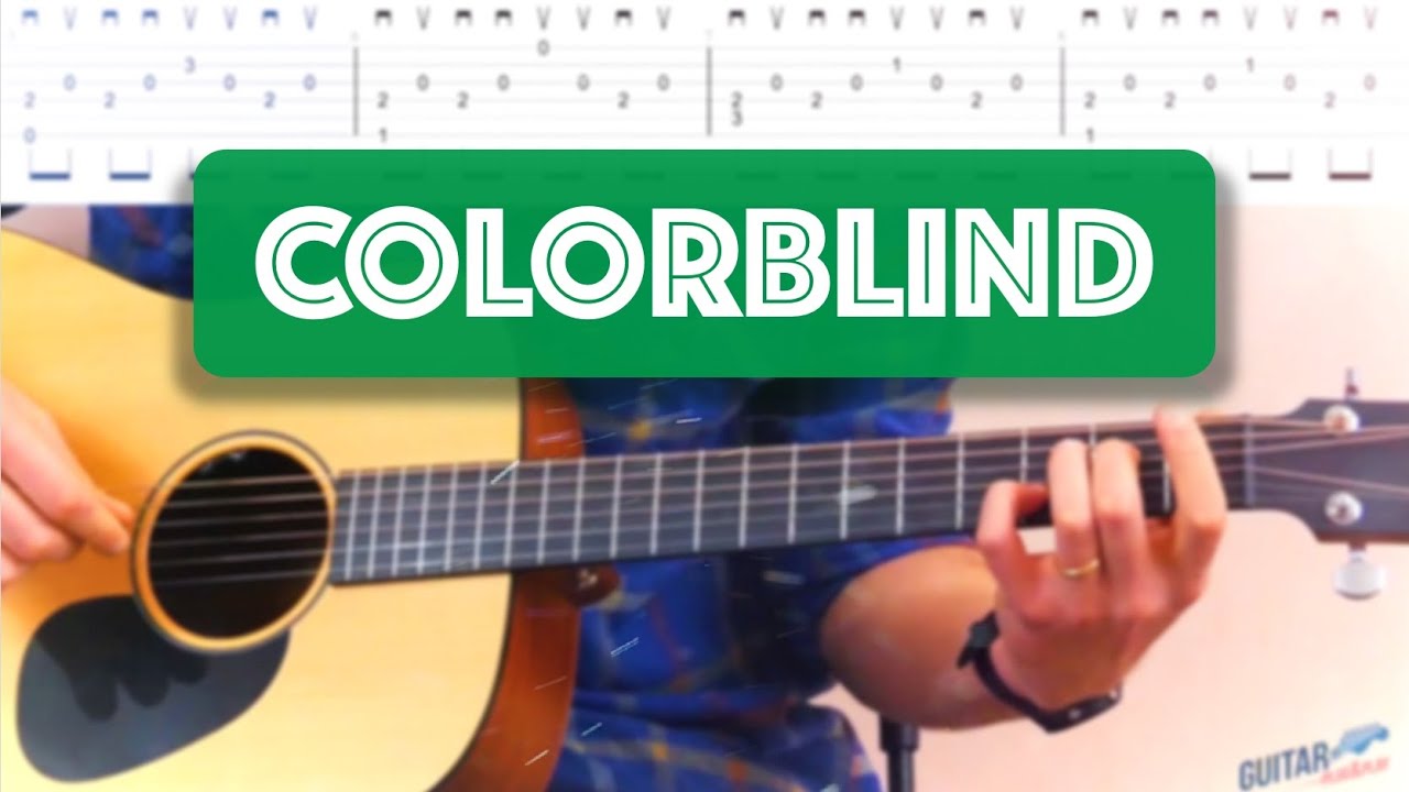 Tuto guitare COLORBLIND - Counting Crows (tabs + pdf)