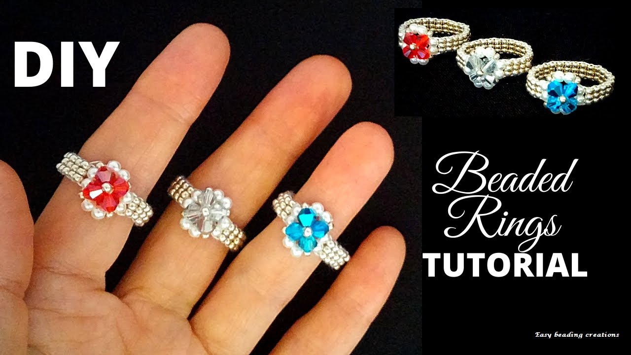 DIY 10 minutes gorgeous rings.  Easy pattern