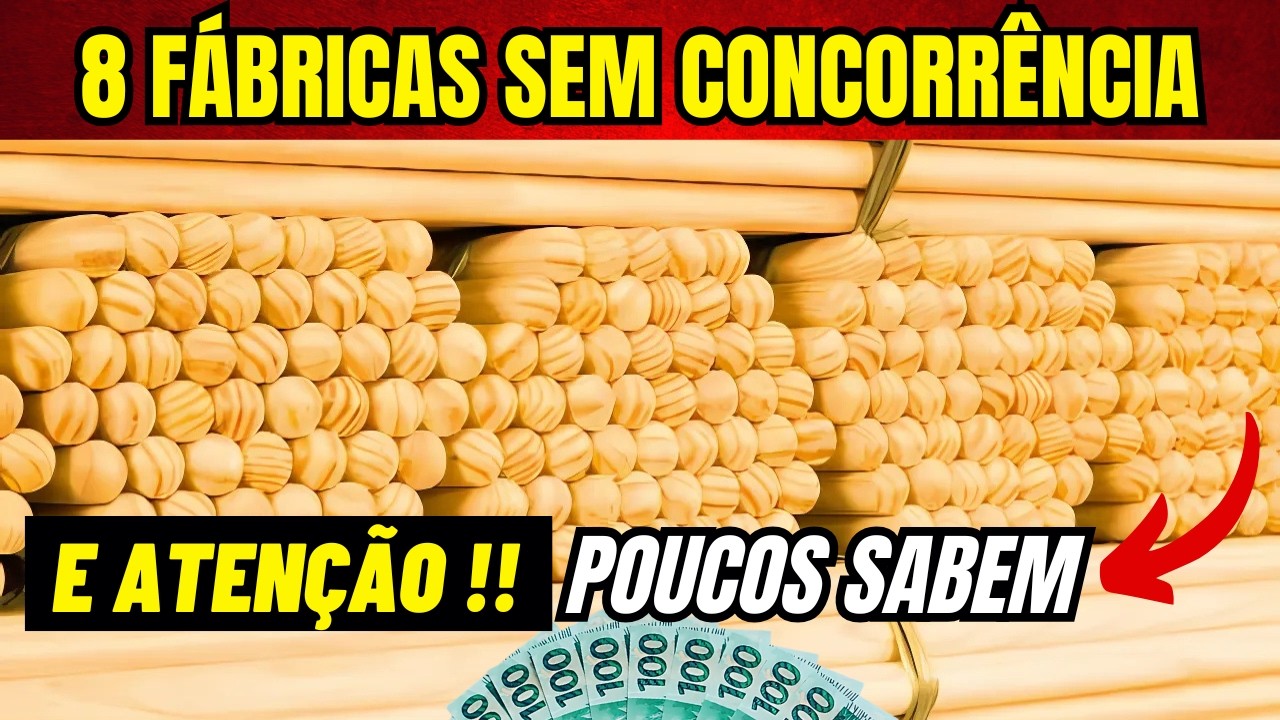 8 Pequenas Fábricas Para Montar SEM CONCORRÊNCIA 💸
