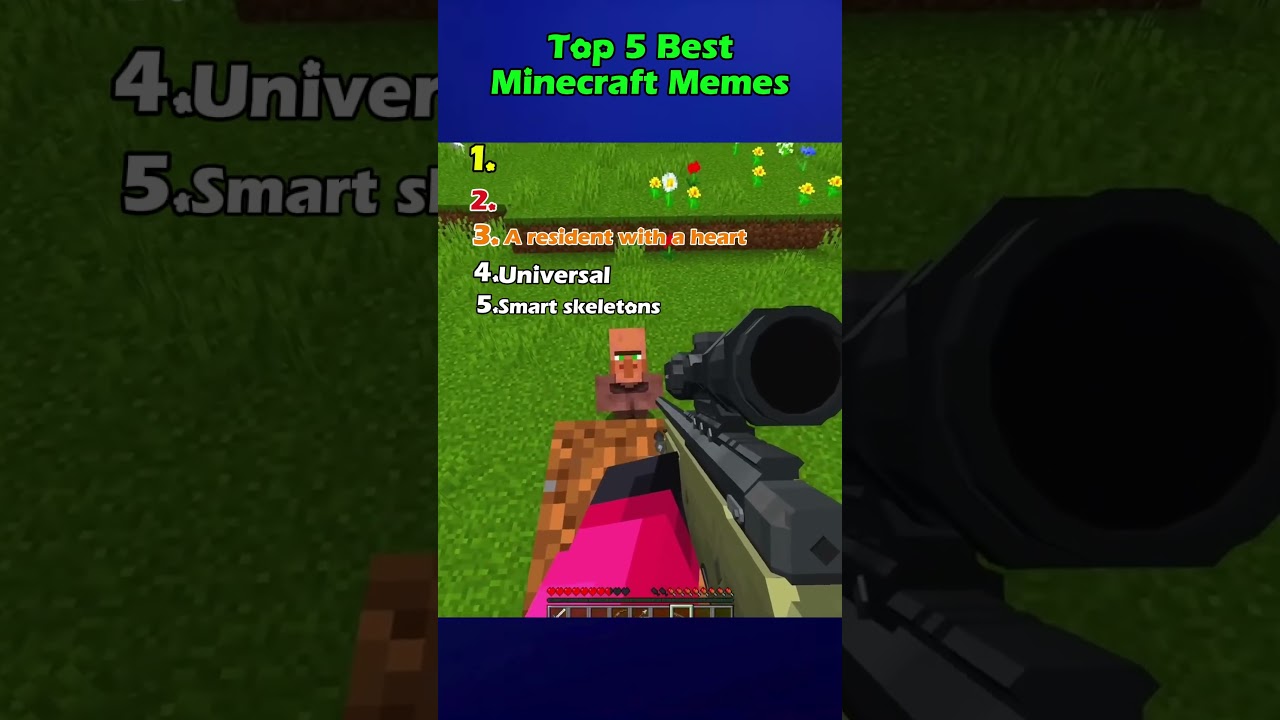 TOP 5 FUNNIEST MINECRAFT MEMES N*3 