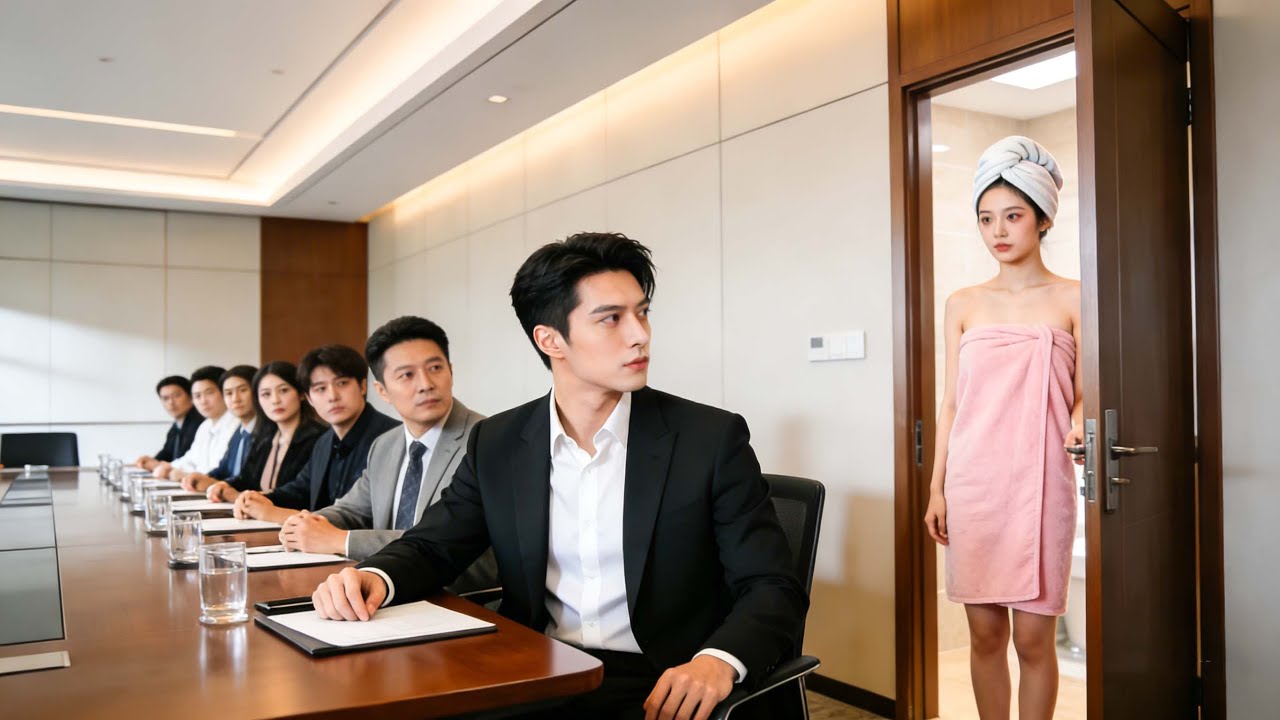 CEO multimillonario soltero 30 años se enamora de becaria que entra con toalla