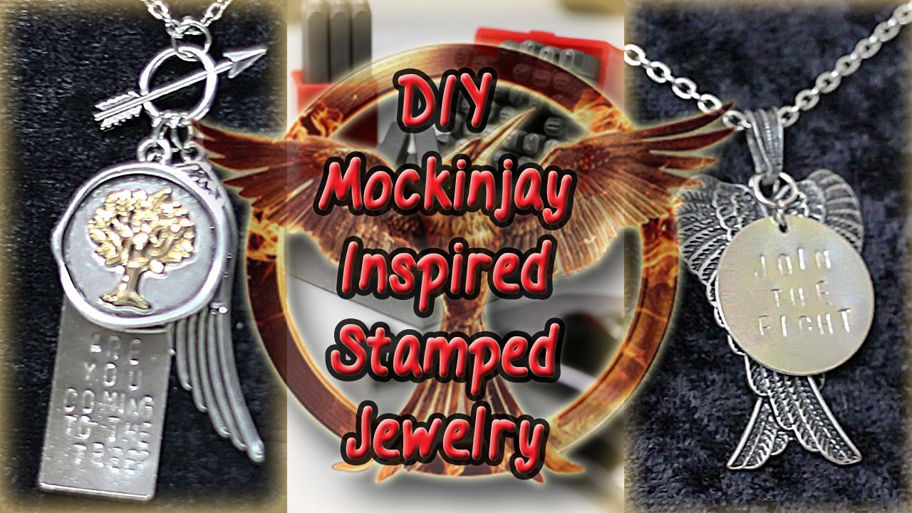 DIY Hunger Games Mockingjay Stamped Jewelry