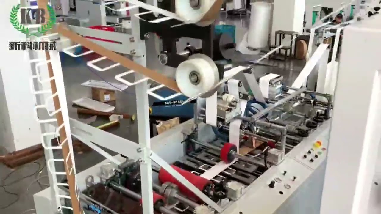 Fully Automatic Paper Bag Making Machine With Flat Handle And Printer