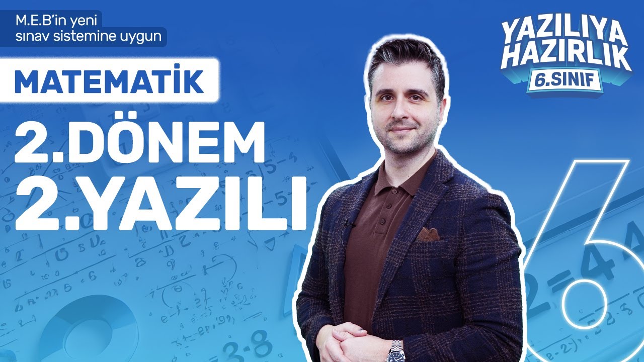 KİM 100 İSTER? 6. Sınıf Matematik 2. Dönem 2. Yazılıya Hazırlık 2024-2025 Taktikler, Full Tekrar