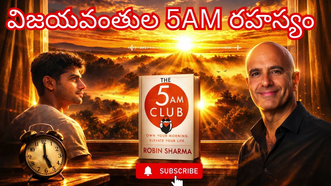 విజయవంతుల 5AM రహస్యం | The 5 AM Club Telugu Book Summary | Robin Sharma