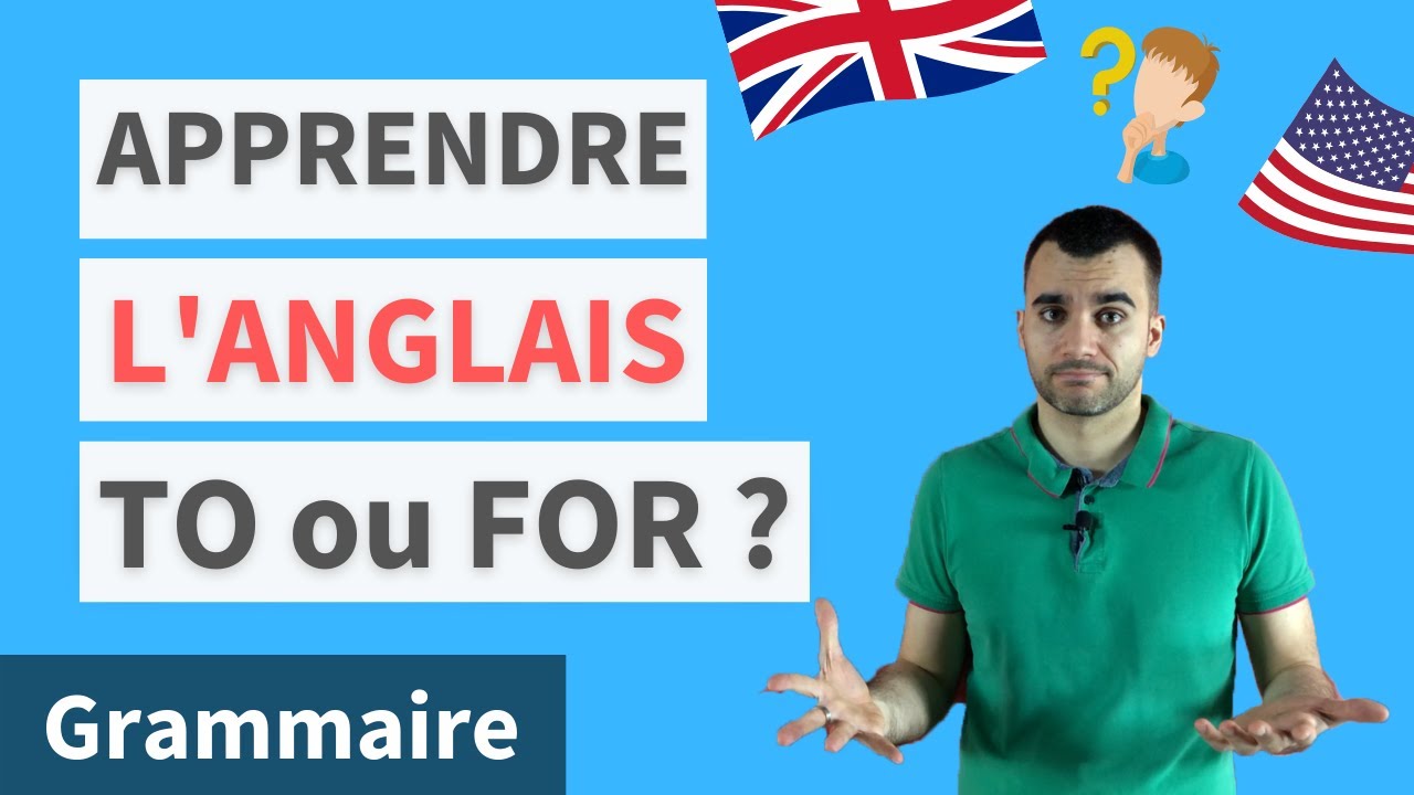 TO ou FOR en anglais : comment bien faire la différence ? (avec un exercice)