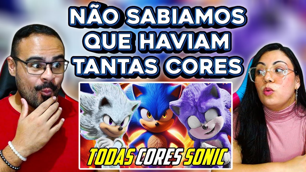 REACT SUPERHERO | OFICIAL! TODAS 15 CORES DO SONIC EXPLICADAS