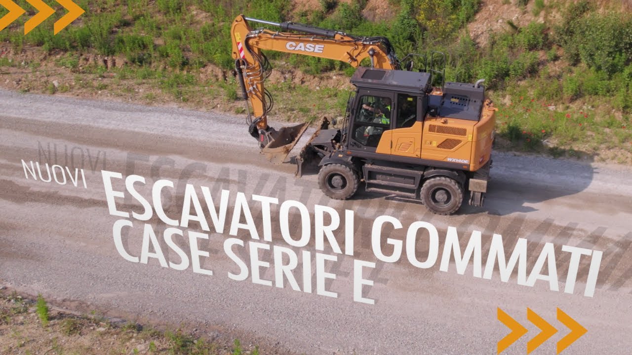 Escavatori gommati Case serie E