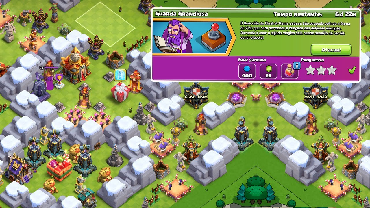 F&Aacute;CIL! COMO COMPLETAR O DESAFIO GUARDA GRANDIOSA MUITO R&Aacute;PIDO NO CLASH OF CLANS!